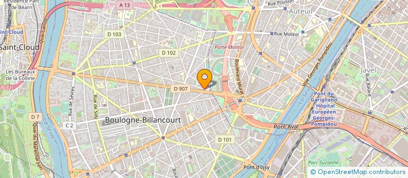 localisation de l'entreprise SYND COPR 6 RUE DE PARIS à BOULOGNE-BILLANCOURT