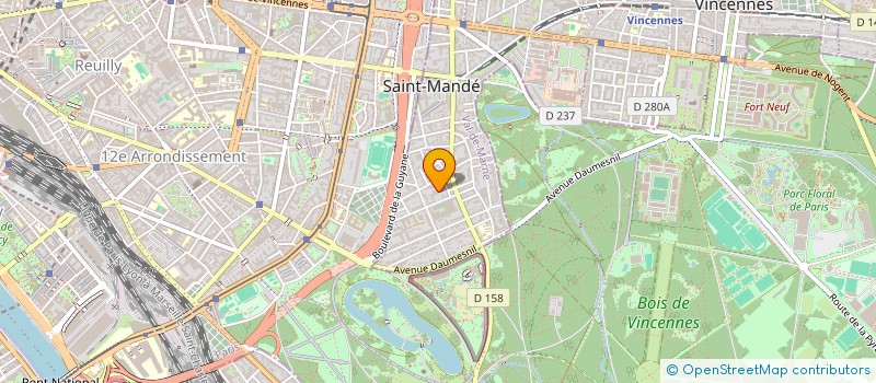 localisation de l'entreprise SYND COPR 6 RUE DE VERDUN 94 ST MANDE à SAINT-MANDE