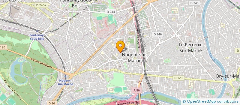 localisation de l'entreprise SYND.COPR. 6 RUE DES CLAMARTS 94 NOGENT à NOGENT-SUR-MARNE