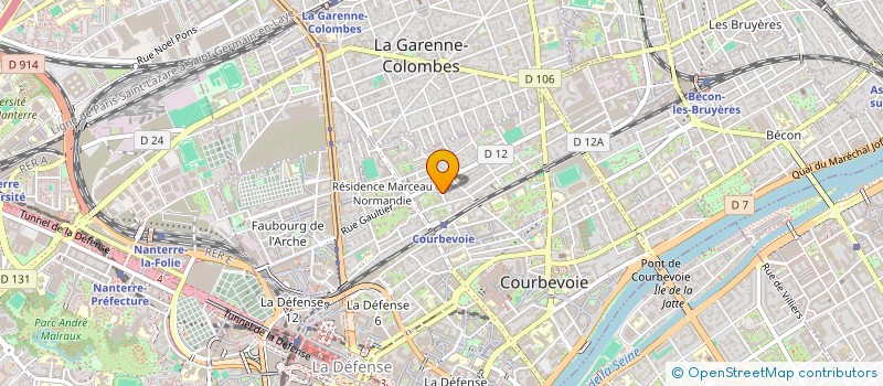 localisation de l'entreprise SYND COPR 6 RUE DES VIEILLES VIGNES à COURBEVOIE