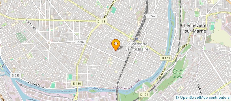 localisation de l'entreprise SYND.COPR. 6 RUE J. ANQUETIL    94 NOGEN à SAINT-MAUR-DES-FOSSES