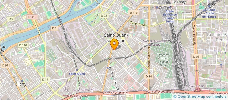 localisation de l'entreprise SYND COPR 6 RUE JEAN à SAINT-OUEN-SUR-SEINE