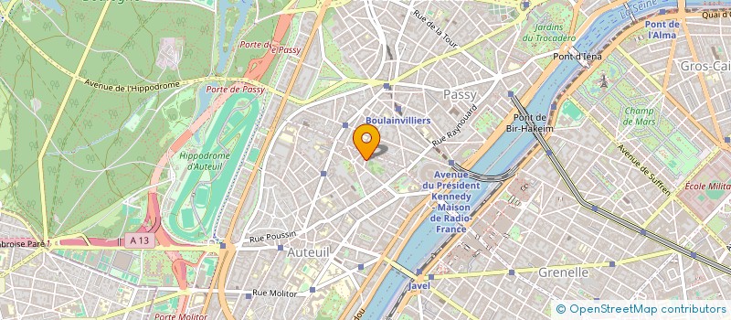 localisation de l'entreprise SYND.COPR. 6 RUE MILLERET DE BROU PARIS  PARIS