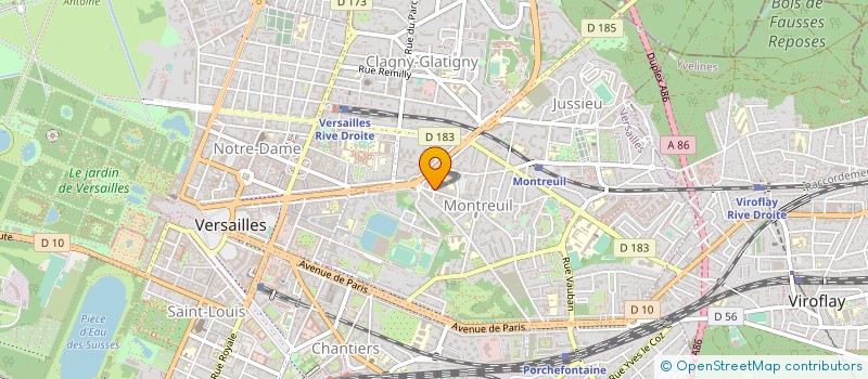 localisation de l'entreprise SYND.COPR. 6 RUE MONTBAURON 78  VERSAILL à VERSAILLES