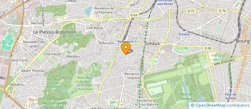 localisation de l'entreprise SYND COPR 6 RUE PASTEUR à SCEAUX
