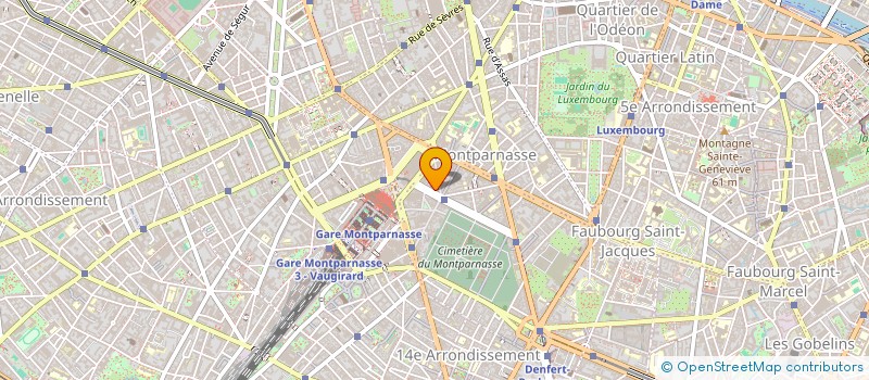 localisation de l'entreprise SYND.COPR. 60 64 BD EDGAR QUINET 75014 P  PARIS