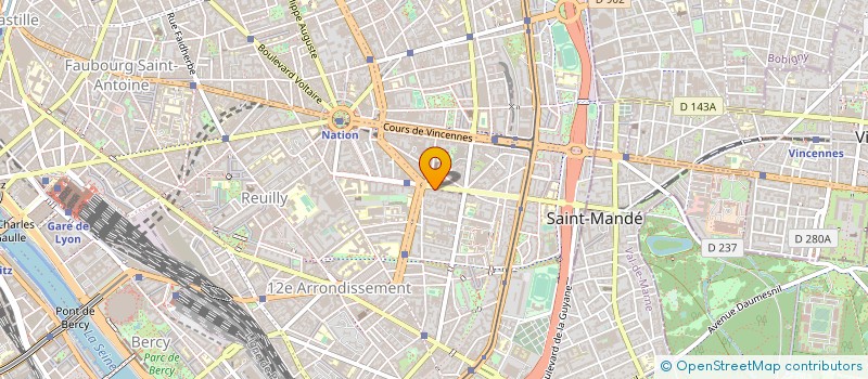 localisation de l'entreprise SYND COPR 60 AV DE ST MANDE 75012  PARIS