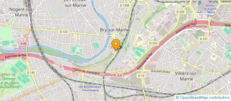 localisation de l'entreprise SYND COPR 60 AV DU GENERAL LECLERC  BRY-SUR-MARNE