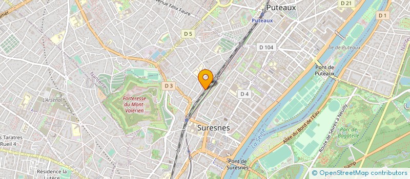 localisation de l'entreprise SYND.COPR. 60 AVE JEAN JAURES PANTIN REP à SURESNES