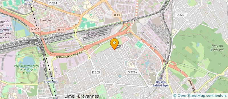 localisation de l'entreprise SYND COPR 60 RUE ALBERT GARY  LIMEIL-BREVANNES