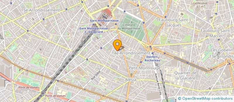 localisation de l'entreprise SYND.COPR. 60 RUE M RIPOCHE PARIS 14 REP  PARIS