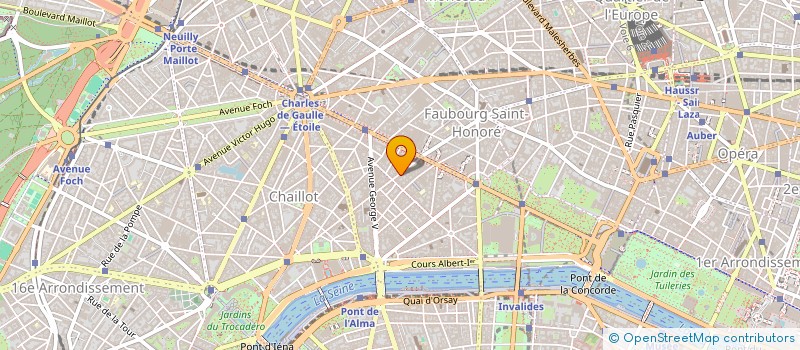 localisation de l'entreprise SYND.COPR. 60 RUE PIERRE CHARRON 75008 P  PARIS