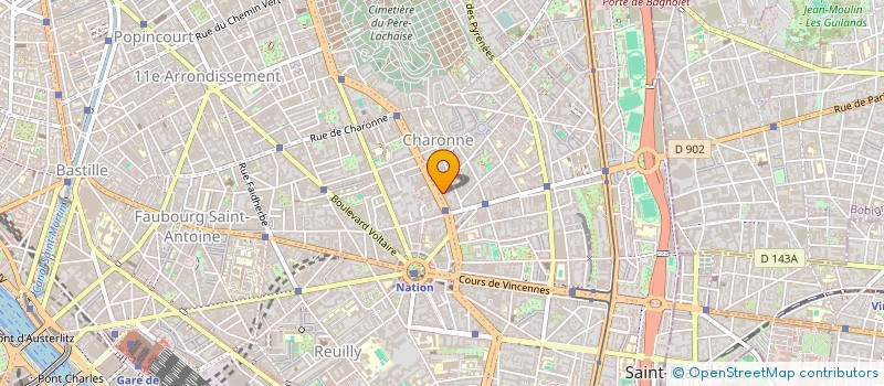 localisation de l'entreprise SYND.COPR. 60 TER RUE HAXO 75020 PARIS R  PARIS