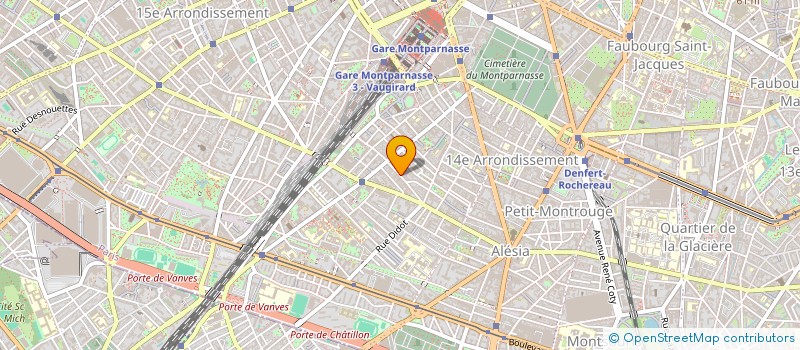 localisation de l'entreprise SYND.COPR. 61-63 RUE DE GERGOVIE PARIS 1  PARIS