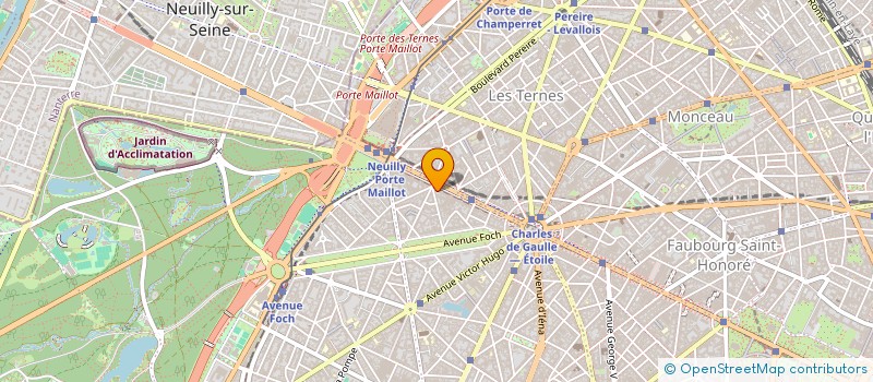 localisation de l'entreprise SYND.COPR. 61 AV DE LA GRANDE   ARMEE 75  PARIS