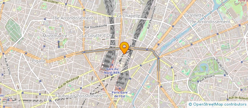 localisation de l'entreprise SYND COPR 61 RUE LOUIS BLANC 75010  PARIS