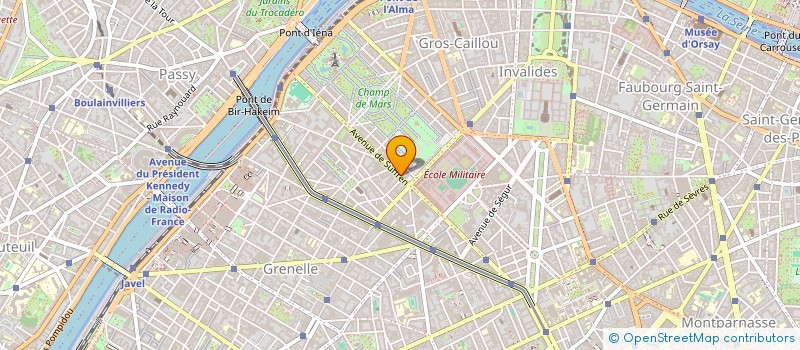 localisation de l'entreprise SYND.COPR. 62 64 AV DE SUFFREN PARIS 15  PARIS