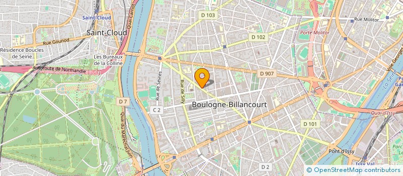 localisation de l'entreprise SYND COPR 62 AV ANDRE MORIZET 92 BOULOGNE à BOULOGNE-BILLANCOURT
