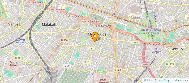 localisation de l'entreprise SYND COPR 62 AV DE LA REPUBLIQ  MONTROUGE