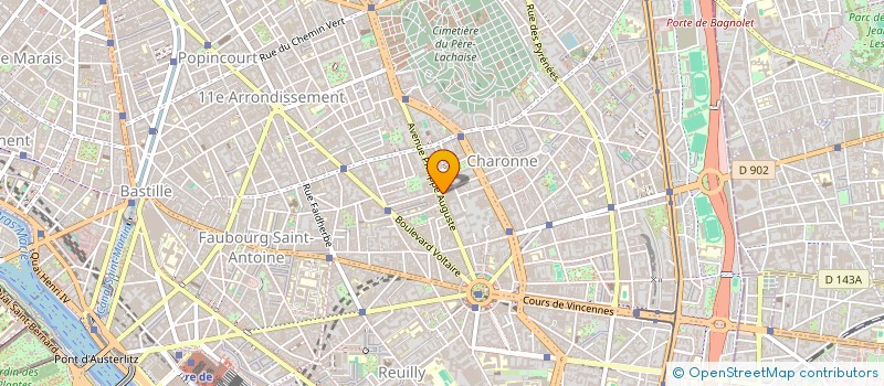 localisation de l'entreprise SYND.COPR. 62 AV. PHILIPPE      AUGUSTE  PARIS