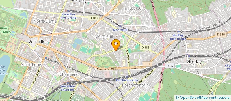 localisation de l'entreprise SYND COPR 62 R CHAMP LAGARDE à VERSAILLES