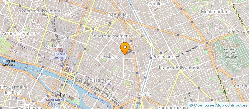 localisation de l'entreprise SYND.COPR. 62 R DE TURENNE      75003 PA  PARIS
