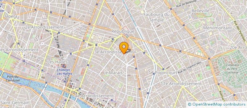 localisation de l'entreprise SYND.COPR. 62 RUE CHARLOT 75003 PARIS RE  PARIS