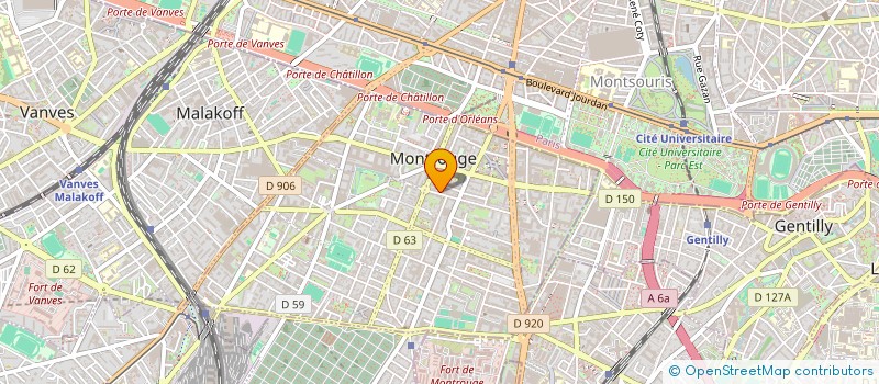 localisation de l'entreprise SYND.COPR. 62 RUE LOUIS ROLLAND 92 MONTR  MONTROUGE