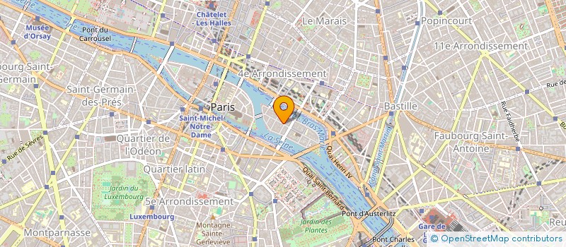 localisation de l'entreprise SYND.COPR. 62 RUE SAINT LOUIS   EN L ILE  PARIS