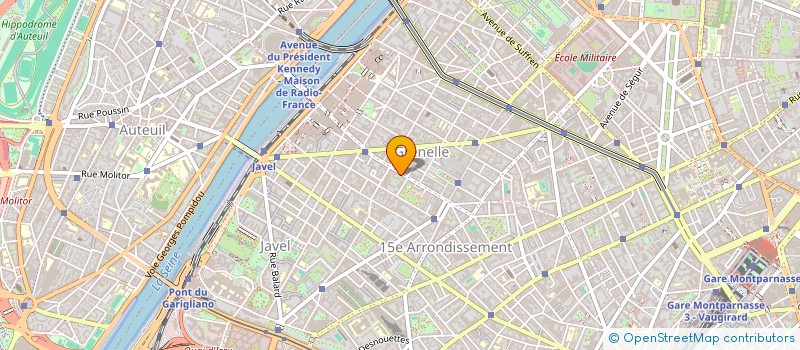 localisation de l'entreprise SYND.COPR. 62 T RUE ENTREPRENEURS VILLA  PARIS