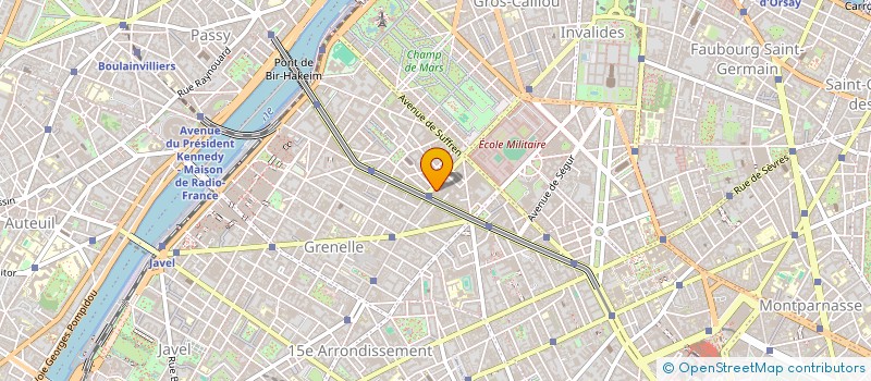 localisation de l'entreprise SYND.COPR. 63 AV DE LA MOTTE    PICQUET  PARIS