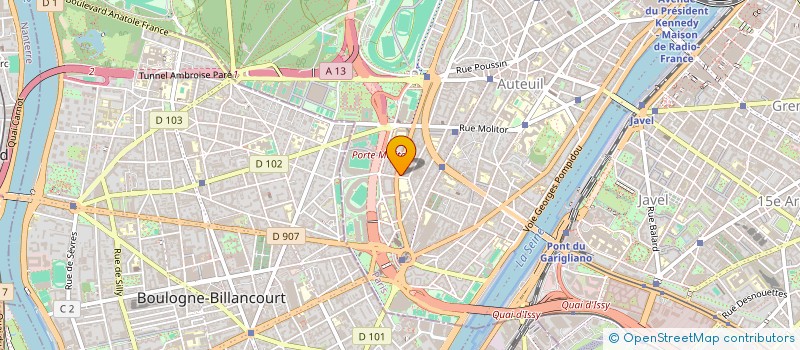 localisation de l'entreprise SYND.COPR. 63 BD MURAT PARIS    16EME RE  PARIS