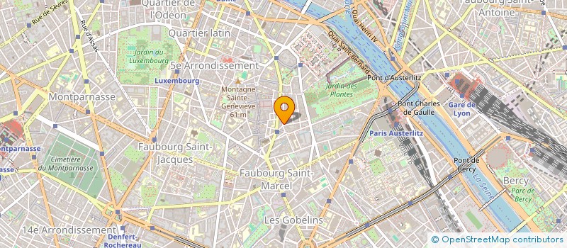 localisation de l'entreprise SYND.COPR. 63 BIS R DU CARDINAL LEMOINE  PARIS