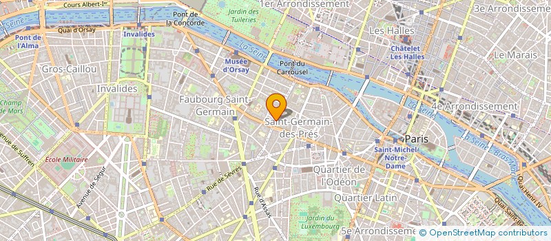 localisation de l'entreprise SYND.COPR. 63 R DES SAINTS PERES 75006 P  PARIS