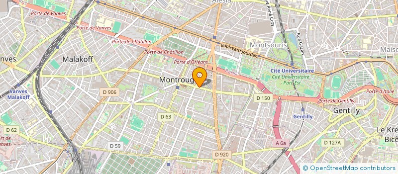 localisation de l'entreprise SYND COPR 63 RUE ARISTIDE BRIAND  MONTROUGE