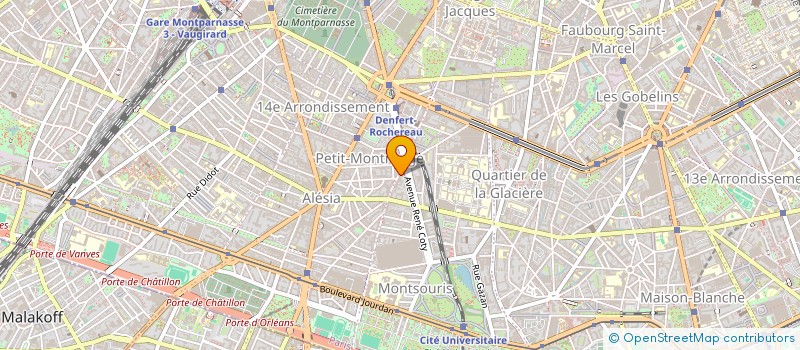 localisation de l'entreprise SYND.COPR. 63 RUE TOMBE ISSOIRE 14EME RE  PARIS