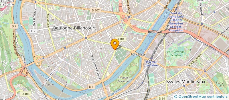 localisation de l'entreprise SYND COPR 64 66 RUE DU POINT DU JOUR à BOULOGNE-BILLANCOURT
