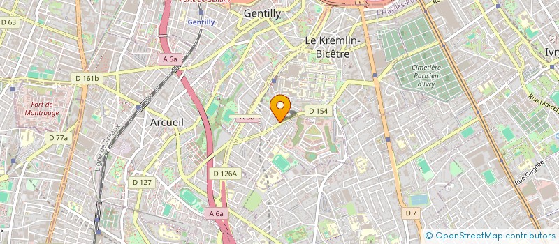 localisation de l'entreprise SYND.COPR. 64 68 R CHARLES GIDE 94 LE KR  LE KREMLIN-BICETRE