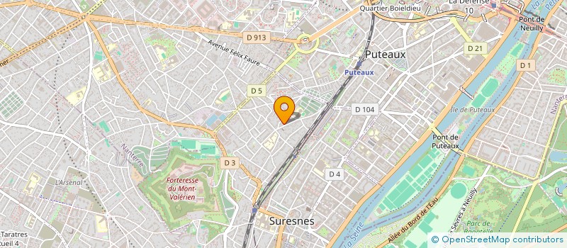 localisation de l'entreprise SYND.COPR. 64 AU 68 RUE VOLTAIRE à SURESNES