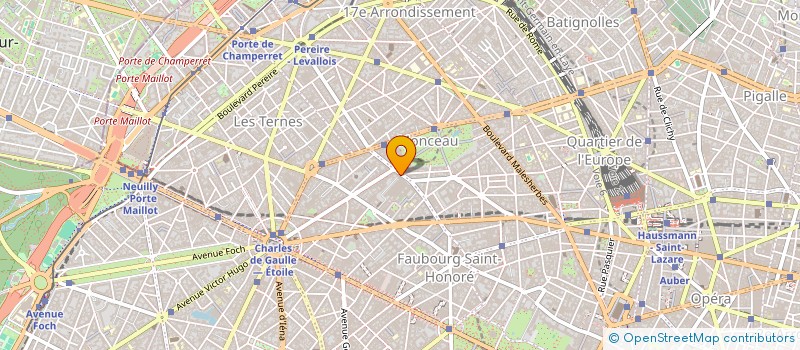 localisation de l'entreprise SYND COPR 65 BOULE DE COURCELLES PARIS 8  PARIS