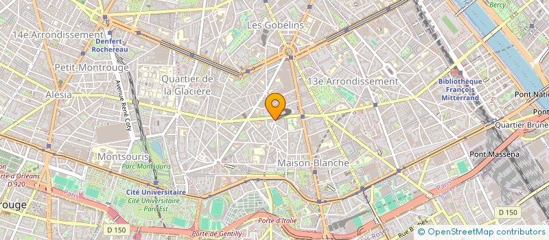 localisation de l'entreprise SYND COPR 65 RUE DU MOULIN DES PRES 75013 PARIS  PARIS