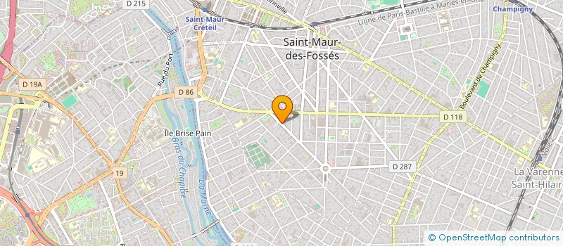 localisation de l'entreprise SYND.COPR. 65 RUE GARIBALDI 94 SAINT MA à SAINT-MAUR-DES-FOSSES