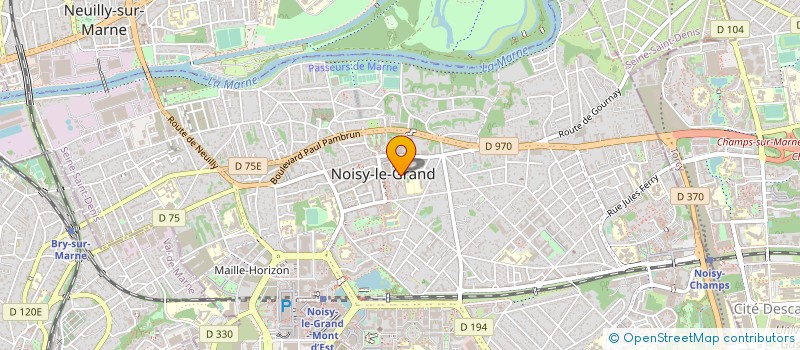 localisation de l'entreprise SYND.COPR. 66 RUE DR J VAQUIER   RES NOR  NOISY-LE-GRAND