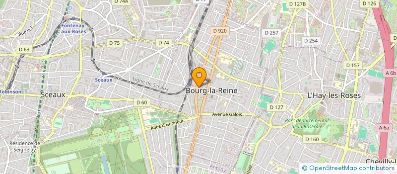 localisation de l'entreprise SYND COPR 67 AV DU MARECHAL JOFFRE 92 BO à BOURG-LA-REINE