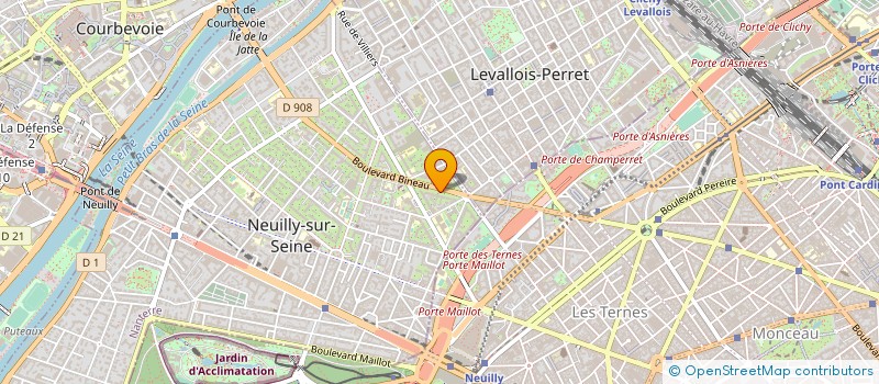 localisation de l'entreprise SYND.COPR. 67 BD BINEAU 92 NEUILLY à NEUILLY-SUR-SEINE