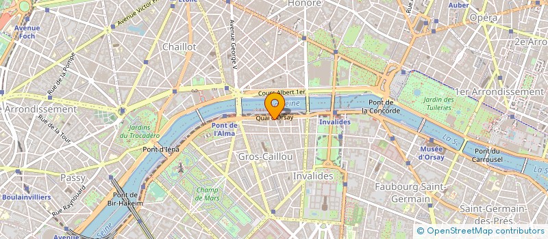 localisation de l'entreprise SYND.COPR. 67 QUAI D ORSAY PARIS 7 REP P  PARIS