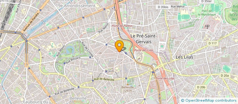 localisation de l'entreprise SYND.COPR. 67 R DE MOUZAIA 75019 PARIS R  PARIS