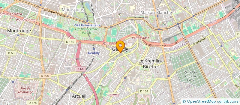 localisation de l'entreprise SYND.COPR. 67 RUE CHARLES FREROT 94 GENT à GENTILLY