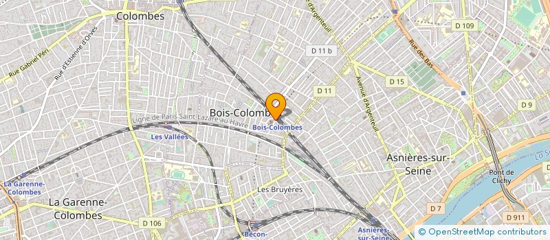 localisation de l'entreprise SYND.COPR. 67 RUE DE NORMANDIE  92 COURB à BOIS-COLOMBES