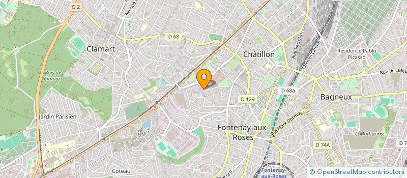 localisation de l'entreprise SYND COPR 68 RUE DU PLATEAU à CHATILLON